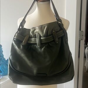 Green Leather Shoulder Bag/Cole Haan